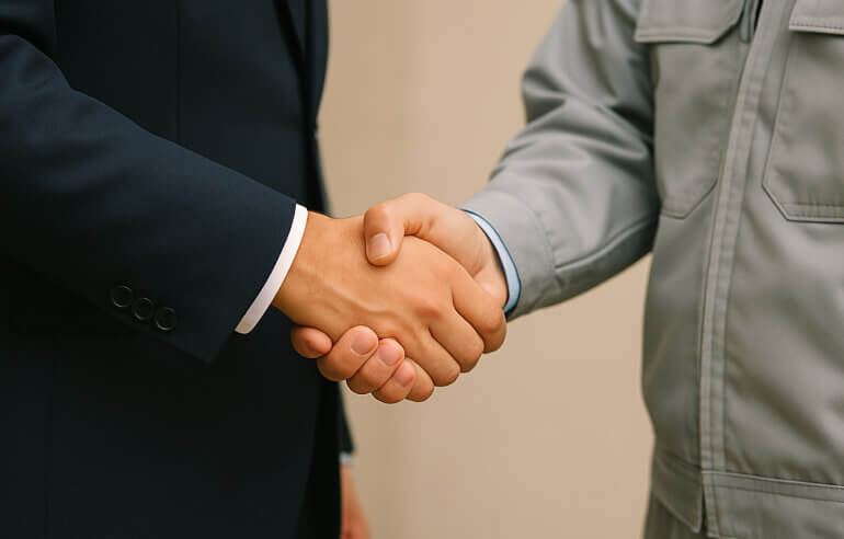 官公庁との厚い信頼関係